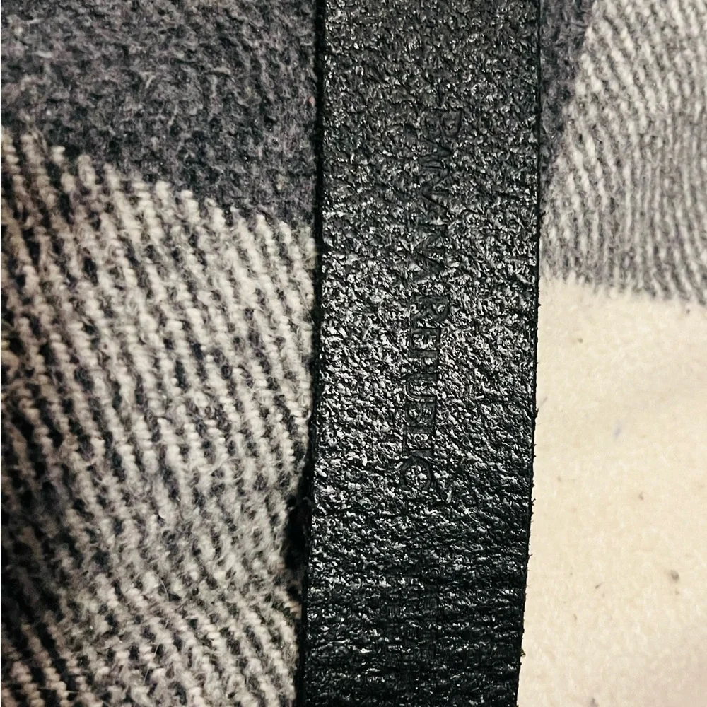 Banana Republic Genuine Leather Black Belt & Berge Croc embossed GL Brown Belt - Picture 3 of 6